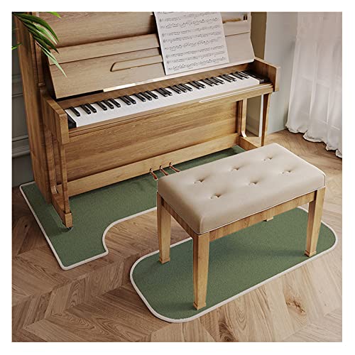 PPGE Schalldämmung Klavier Teppich, Antivibrationsmatte Klavier, Klavier rutschfest Matte, Klavier Schallschutzmatte, Elektrisches Klavier Schallschutz Teppich, e-Piano Soundproof Carpet (Color:Grün) von PPGE