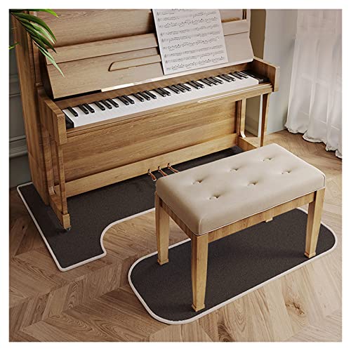 Schalldämmung Klavier Teppich, Antivibrationsmatte Klavier, Klavier Rutschfest Matte, Klavier Schallschutzmatte, Elektrisches Klavier Schallschutz Teppich, e-piano Soundproof Carpet (Color:Dunkelgrau) von PPGE