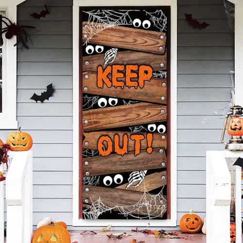 Türabdeckung Halloween Banner Gruselig Halloween-Türverkleidungsdekorationen,Halloween-Türstoffdekor Türverkleidungen für Halloween Party Wand Veranda Haustür Horror Spukhaus Deko Requisiten180x75 cm Türabdeckung Halloween Banner Gruselig Halloween-Türverkleidungsdekorationen,Halloween-Türstoffdekor Türverkleidungen für Halloween Party Wand Veranda Haustür Horror Spukhaus Deko Requisiten180x75 cm von PPGGOPP