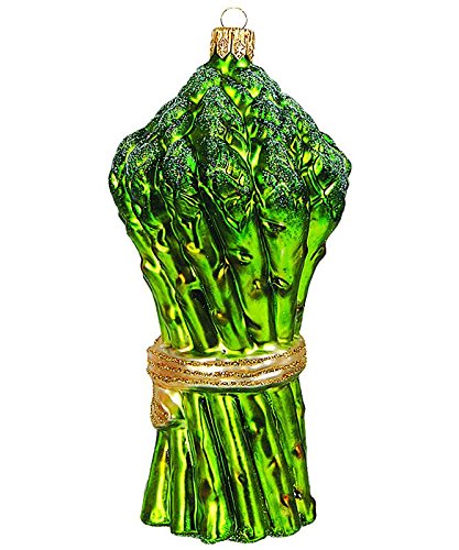 PPH 'IMP' Christbaumschmuck Figuren Essen Christbaumschmuck (Grüner Spargel 11.5cm) Figuren Essen Christbaumkugeln Weihnachtskugeln Weihnachts-Baumschmuck Baumkugeln Deko von PPH 'IMP'