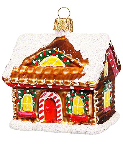 PPH 'IMP' Christbaumschmuck Figuren Essen Christbaumschmuck (Lebkuchenhaus 7.5cm) Figuren Essen Christbaumkugeln Weihnachtskugeln Weihnachts-Baumschmuck Baumkugeln Deko Luxus von PPH 'IMP'