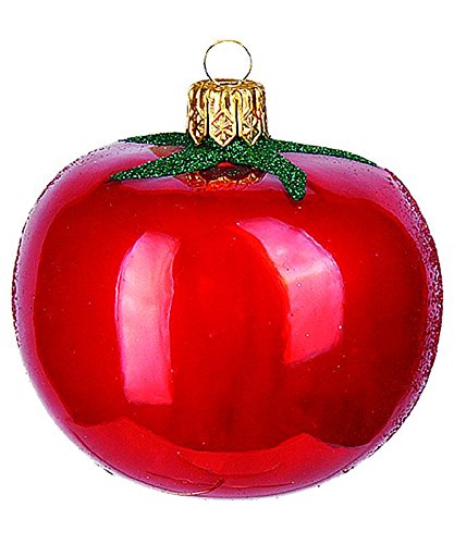 PPH 'IMP' Christbaumschmuck Figuren Essen Christbaumschmuck (Tomate 5.5cm) Figuren Essen Christbaumkugeln Weihnachtskugeln Weihnachts-Baumschmuck Baumkugeln Deko von PPH 'IMP'