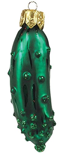 PPH 'IMP' Christbaumschmuck Figuren Essen Christbaumschmuck (Weihnachtsgurke 5cm) Figuren Essen Christbaumkugeln Weihnachtskugeln Weihnachts-Baumschmuck Baumkugeln Deko Luxus von PPH 'IMP'