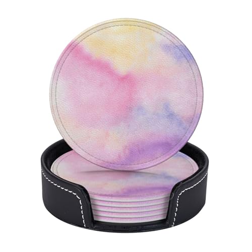 Bedruckte Untersetzer mit Regenbogenmotiv, leicht, tragbar, für Couchtisch, Esszimmer, Büro, Restaurant, 6 Stück Bedruckte Untersetzer mit Regenbogenmotiv, leicht, tragbar, für Couchtisch, Esszimmer, Büro, Restaurant, 6 Stück von PPHGUT