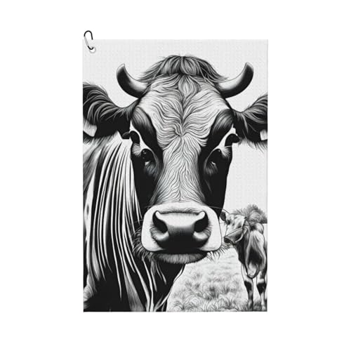 Cow Collection Golf-Handtuch, schnelltrocknend, praktische Handtücher, Strand, Yoga, Sport, Reinigungswerkzeug, funktional Cow Collection Golf-Handtuch, schnelltrocknend, praktische Handtücher, Strand, Yoga, Sport, Reinigungswerkzeug, funktional von PPHGUT