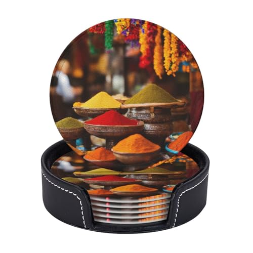 Gewürze, Gewürze, 6 Stück, leicht, tragbar, Untersetzer, Couchtisch, Esszimmer, Büro, Restaurant, Dekor Gewürze, Gewürze, 6 Stück, leicht, tragbar, Untersetzer, Couchtisch, Esszimmer, Büro, Restaurant, Dekor von PPHGUT