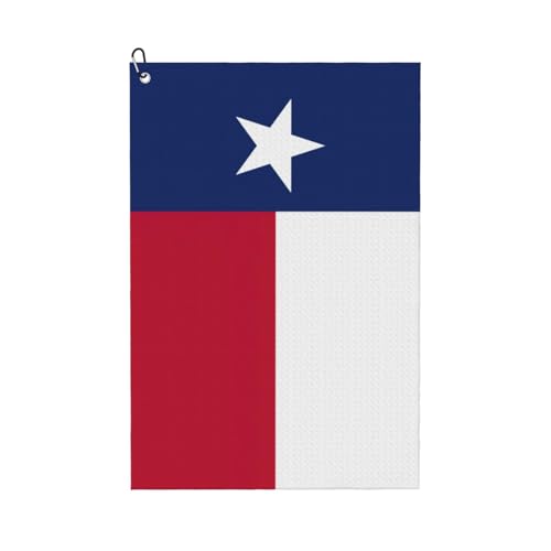 Golf-Handtuch, Motiv: Flagge von Texas, schnelltrocknend, praktische Handtücher, Strand, Yoga, Sport, Reinigungswerkzeug, funktional Golf-Handtuch, Motiv: Flagge von Texas, schnelltrocknend, praktische Handtücher, Strand, Yoga, Sport, Reinigungswerkzeug, funktional von PPHGUT