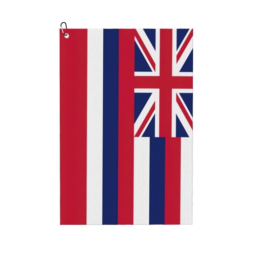 Golf-Handtuch mit Hawaii-Flagge, schnell trocknend, praktische Handtücher, Strand, Yoga, Sport, Reinigungswerkzeug, funktional von PPHGUT