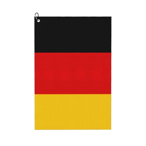 Golf-Handtuch mit deutscher Flagge, schnelltrocknend, praktische Handtücher, Strand, Yoga, Sport, Reinigungswerkzeug, funktional Golf-Handtuch mit deutscher Flagge, schnelltrocknend, praktische Handtücher, Strand, Yoga, Sport, Reinigungswerkzeug, funktional von PPHGUT