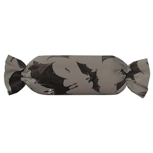 Halloween-Kissen mit Fledermäusen, grauer Druck, Bonbonform, vielseitig, bequem, Überwurfkissen, Zuhause, Schlafzimmer, Sofa, Yoga, Reisen Halloween-Kissen mit Fledermäusen, grauer Druck, Bonbonform, vielseitig, bequem, Überwurfkissen, Zuhause, Schlafzimmer, Sofa, Yoga, Reisen von PPHGUT