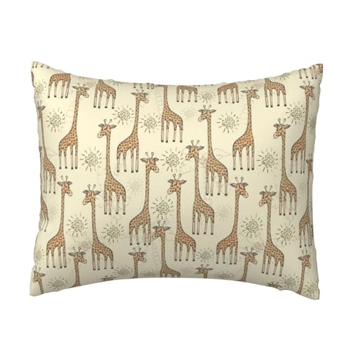 Handgezeichneter Giraffen-Druck, Komfort-Kissenbezug, Schlafzimmer, Couch, Auto, Heimdekoration, vielseitig einsetzbar, einfacher Reißverschluss Handgezeichneter Giraffen-Druck, Komfort-Kissenbezug, Schlafzimmer, Couch, Auto, Heimdekoration, vielseitig einsetzbar, einfacher Reißverschluss von PPHGUT
