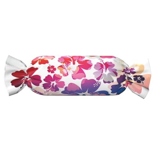 Hawaiianischer Blumendruck, Süßigkeitenförmiges Kissen, vielseitig, bequem, Überwurfkissen, Zuhause, Schlafzimmer, Sofa, Yoga, Reisen Hawaiianischer Blumendruck, Süßigkeitenförmiges Kissen, vielseitig, bequem, Überwurfkissen, Zuhause, Schlafzimmer, Sofa, Yoga, Reisen von PPHGUT