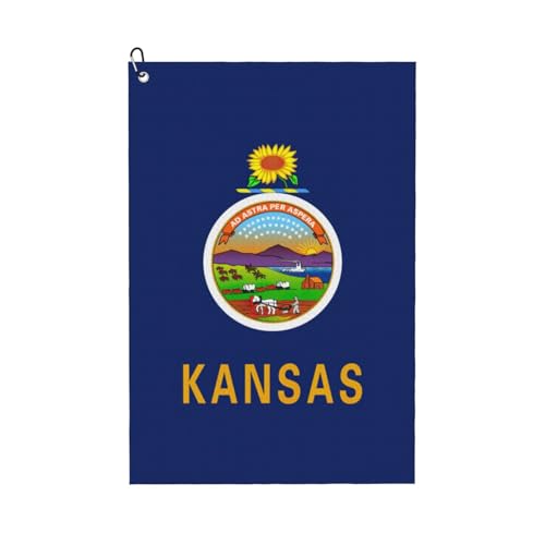 Kansas Golf-Handtuch, schnelltrocknend, praktisch, für Strand, Yoga, Sport, Reinigungswerkzeug, funktional Kansas Golf-Handtuch, schnelltrocknend, praktisch, für Strand, Yoga, Sport, Reinigungswerkzeug, funktional von PPHGUT