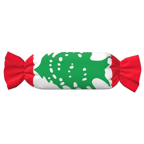 Kissen in Form eines Libanon-Flaggens, vielseitig einsetzbar, bequem, für Zuhause, Schlafzimmer, Sofa, Yoga, Reisen von PPHGUT