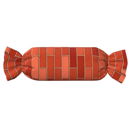 Kissen in Form von roten Ziegelwänden, Bonbonform, vielseitig, bequem, für Zuhause, Schlafzimmer, Sofa, Yoga, Reisen Kissen in Form von roten Ziegelwänden, Bonbonform, vielseitig, bequem, für Zuhause, Schlafzimmer, Sofa, Yoga, Reisen von PPHGUT