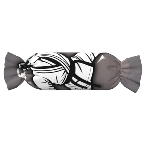 Kissen mit Karate-Highkick-Ikonen-Druck, Süßigkeitenform, vielseitig, bequem, Überwurfkissen, Zuhause, Schlafzimmer, Sofa, Yoga, Reisen Kissen mit Karate-Highkick-Ikonen-Druck, Süßigkeitenform, vielseitig, bequem, Überwurfkissen, Zuhause, Schlafzimmer, Sofa, Yoga, Reisen von PPHGUT