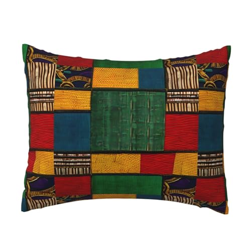 Kissenbezug im afrikanischen Stil, Patchwork-Druck, bequem, für Schlafzimmer, Couch, Auto, Heimdekoration, vielseitig einsetzbar, einfacher Reißverschluss Kissenbezug im afrikanischen Stil, Patchwork-Druck, bequem, für Schlafzimmer, Couch, Auto, Heimdekoration, vielseitig einsetzbar, einfacher Reißverschluss von PPHGUT