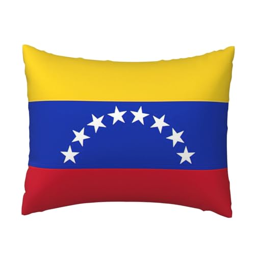 Kissenbezug mit Flagge von Venezuela, bequem, für Schlafzimmer, Couch, Auto, Heimdekoration, vielseitig einsetzbar, einfacher Reißverschluss Kissenbezug mit Flagge von Venezuela, bequem, für Schlafzimmer, Couch, Auto, Heimdekoration, vielseitig einsetzbar, einfacher Reißverschluss von PPHGUT