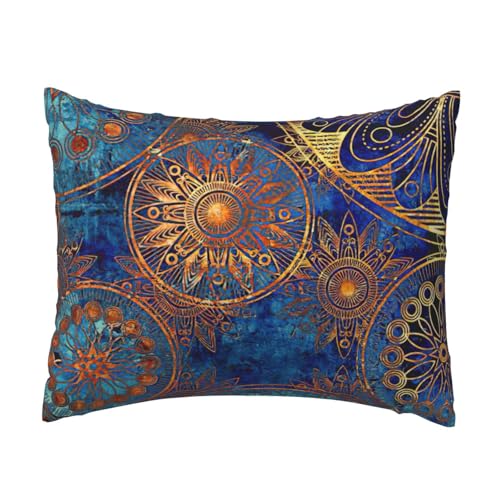Kissenbezug mit Sternenhimmel, Mandala-Druck, bequem, für Schlafzimmer, Couch, Auto, Heimdekoration, vielseitig einsetzbar, einfacher Reißverschluss Kissenbezug mit Sternenhimmel, Mandala-Druck, bequem, für Schlafzimmer, Couch, Auto, Heimdekoration, vielseitig einsetzbar, einfacher Reißverschluss von PPHGUT
