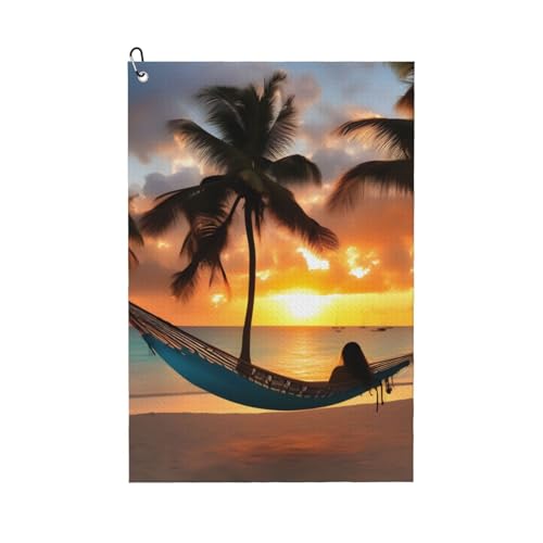 Kokosnuss-Strand-Hängematte, bedruckt, Golf-Handtuch, schnell trocknend, praktische Handtücher, Strand, Yoga, Sport, Reinigungswerkzeug, funktional Kokosnuss-Strand-Hängematte, bedruckt, Golf-Handtuch, schnell trocknend, praktische Handtücher, Strand, Yoga, Sport, Reinigungswerkzeug, funktional von PPHGUT