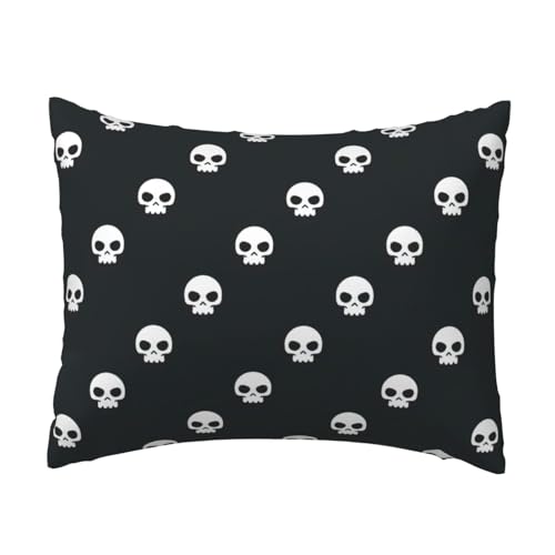 Komfort-Kissenbezug mit Totenkopf-Motiv, für Schlafzimmer, Couch, Auto, Heimdekoration, vielseitig einsetzbar, einfacher Reißverschluss Komfort-Kissenbezug mit Totenkopf-Motiv, für Schlafzimmer, Couch, Auto, Heimdekoration, vielseitig einsetzbar, einfacher Reißverschluss von PPHGUT