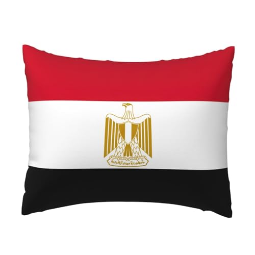 Komfort-Kissenbezug mit ägyptischer Flagge, für Schlafzimmer, Couch, Auto, Heimdekoration, vielseitig einsetzbar, einfacher Reißverschluss Komfort-Kissenbezug mit ägyptischer Flagge, für Schlafzimmer, Couch, Auto, Heimdekoration, vielseitig einsetzbar, einfacher Reißverschluss von PPHGUT