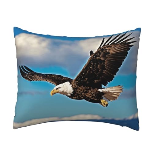 Komfort-Kissenbezug mit fliegendem Adler, für Schlafzimmer, Couch, Auto, Heimdekoration, vielseitig einsetzbar, einfacher Reißverschluss Komfort-Kissenbezug mit fliegendem Adler, für Schlafzimmer, Couch, Auto, Heimdekoration, vielseitig einsetzbar, einfacher Reißverschluss von PPHGUT