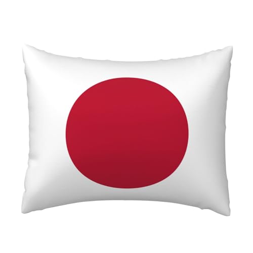 Komfort-Kissenbezug mit japanischer Flagge, für Schlafzimmer, Couch, Auto, Heimdekoration, vielseitig einsetzbar, einfacher Reißverschluss Komfort-Kissenbezug mit japanischer Flagge, für Schlafzimmer, Couch, Auto, Heimdekoration, vielseitig einsetzbar, einfacher Reißverschluss von PPHGUT
