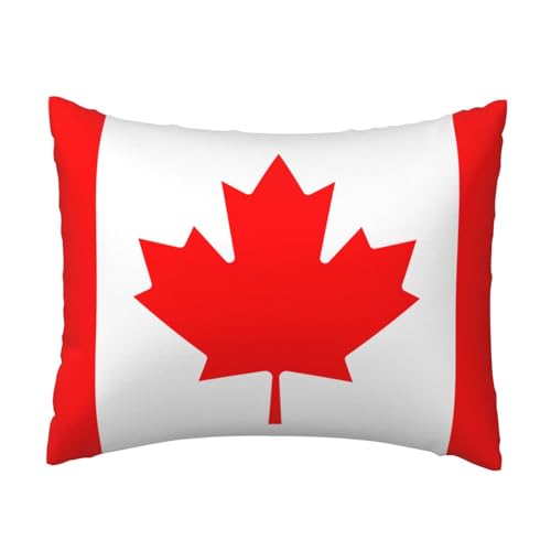 Komfort-Kissenbezug mit kanadischer Flagge, für Schlafzimmer, Couch, Auto, Heimdekoration, vielseitig einsetzbar, einfacher Reißverschluss Komfort-Kissenbezug mit kanadischer Flagge, für Schlafzimmer, Couch, Auto, Heimdekoration, vielseitig einsetzbar, einfacher Reißverschluss von PPHGUT