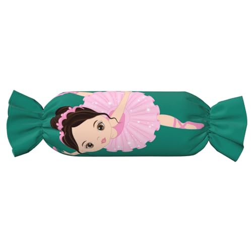 Little Ballerina, tanzendes Mädchen, bedruckt, Bonbonform, vielseitig, bequem, Überwurfkissen, Zuhause, Schlafzimmer, Sofa, Yoga, Reisen Little Ballerina, tanzendes Mädchen, bedruckt, Bonbonform, vielseitig, bequem, Überwurfkissen, Zuhause, Schlafzimmer, Sofa, Yoga, Reisen von PPHGUT