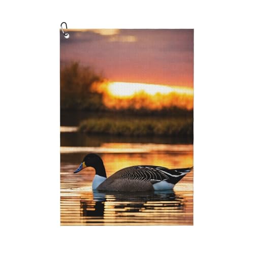 Loon Nature Golf-Handtuch mit Vogel-Druck, schnell trocknend, praktische Handtücher, Strand, Yoga, Sport, Reinigungswerkzeug, funktional Loon Nature Golf-Handtuch mit Vogel-Druck, schnell trocknend, praktische Handtücher, Strand, Yoga, Sport, Reinigungswerkzeug, funktional von PPHGUT