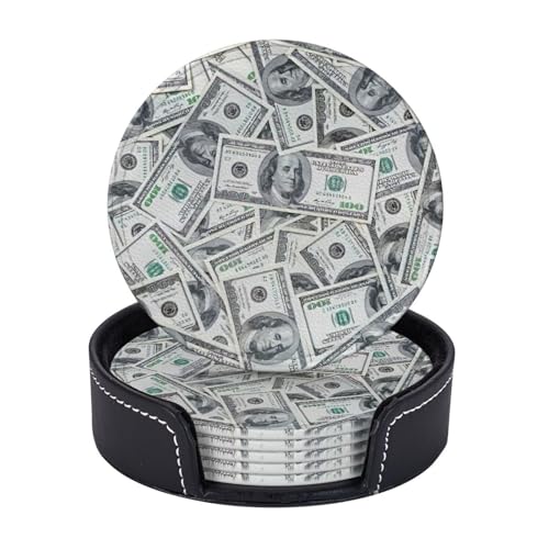 Lustiger Dollar-Gelddruck, leicht, tragbar, Untersetzer, Couchtisch, Esszimmer, Büro, Restaurant, Dekoration, 6 Stück Lustiger Dollar-Gelddruck, leicht, tragbar, Untersetzer, Couchtisch, Esszimmer, Büro, Restaurant, Dekoration, 6 Stück von PPHGUT