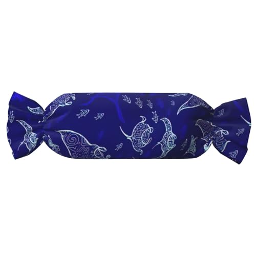 Manta Ray und Fisch-Druck, Süßigkeitenförmiges Kissen, vielseitig, bequem, Überwurfkissen, Zuhause, Schlafzimmer, Sofa, Yoga, Reisen Manta Ray und Fisch-Druck, Süßigkeitenförmiges Kissen, vielseitig, bequem, Überwurfkissen, Zuhause, Schlafzimmer, Sofa, Yoga, Reisen von PPHGUT