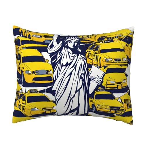 New York City Druck, Komfort-Kissenbezug, Schlafzimmer, Couch, Auto, Heimdekoration, vielseitig einsetzbar, einfacher Reißverschluss New York City Druck, Komfort-Kissenbezug, Schlafzimmer, Couch, Auto, Heimdekoration, vielseitig einsetzbar, einfacher Reißverschluss von PPHGUT