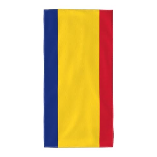 PPHGUT Badetuch, Motiv: Flagge von Rumänien, weich, saugfähig, vielseitige Handtücher, Strand, Reisen, Yoga, Komfort-Zubehör PPHGUT Badetuch, Motiv: Flagge von Rumänien, weich, saugfähig, vielseitige Handtücher, Strand, Reisen, Yoga, Komfort-Zubehör von PPHGUT