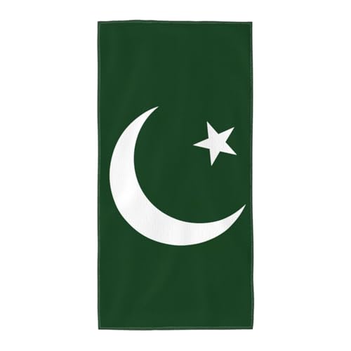 PPHGUT Badetuch mit pakistanischer Flagge, weich, saugfähig, vielseitig einsetzbar, für Strand, Reisen, Yoga, Komfort-Zubehör PPHGUT Badetuch mit pakistanischer Flagge, weich, saugfähig, vielseitig einsetzbar, für Strand, Reisen, Yoga, Komfort-Zubehör von PPHGUT