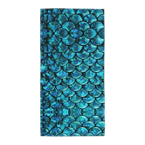PPHGUT Fischschuppen-Druck, weich, saugfähig, Badetuch, vielseitige Handtücher, Strand, Reisen, Yoga, Komfort-Zubehör PPHGUT Fischschuppen-Druck, weich, saugfähig, Badetuch, vielseitige Handtücher, Strand, Reisen, Yoga, Komfort-Zubehör von PPHGUT