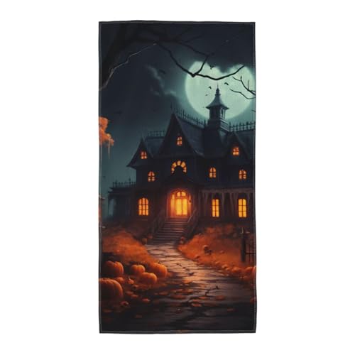 PPHGUT Gruseliger Halloween-Druck, weich, saugfähig, Badetuch, vielseitige Handtücher, Strand, Reisen, Yoga, Komfort-Zubehör PPHGUT Gruseliger Halloween-Druck, weich, saugfähig, Badetuch, vielseitige Handtücher, Strand, Reisen, Yoga, Komfort-Zubehör von PPHGUT
