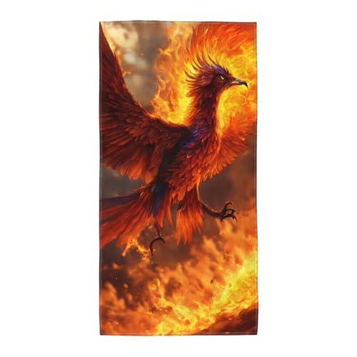 PPHGUT Phoenix-Druck, weich, saugfähig, Badetuch, vielseitige Handtücher, Strand, Reisen, Yoga, Komfort-Zubehör PPHGUT Phoenix-Druck, weich, saugfähig, Badetuch, vielseitige Handtücher, Strand, Reisen, Yoga, Komfort-Zubehör von PPHGUT