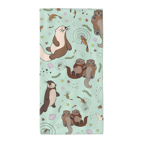 PPHGUT Weiches, saugfähiges Badetuch mit Otter-Druck, vielseitige Handtücher, Strand, Reisen, Yoga, Komfort-Zubehör PPHGUT Weiches, saugfähiges Badetuch mit Otter-Druck, vielseitige Handtücher, Strand, Reisen, Yoga, Komfort-Zubehör von PPHGUT