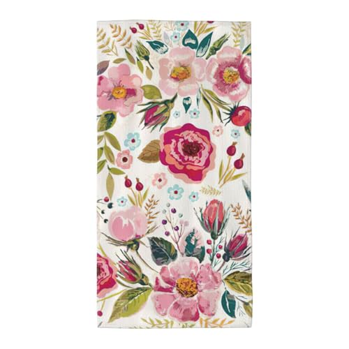 PPHGUT Weiches saugfähiges Badetuch mit Blumenblatt-Aufdruck, vielseitige Handtücher, Strand, Reisen, Yoga, Komfort-Zubehör PPHGUT Weiches saugfähiges Badetuch mit Blumenblatt-Aufdruck, vielseitige Handtücher, Strand, Reisen, Yoga, Komfort-Zubehör von PPHGUT
