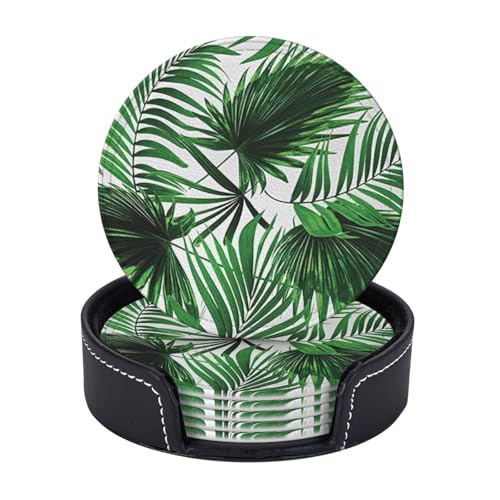 Palme Print 6 Stück leichte tragbare Untersetzer Couchtisch Esszimmer Büro Restaurant Dekor Palme Print 6 Stück leichte tragbare Untersetzer Couchtisch Esszimmer Büro Restaurant Dekor von PPHGUT