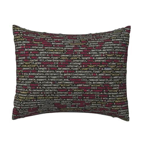 Programmiercode-Druck, Komfort-Kissenbezug, Schlafzimmer, Couch, Auto, Heimdekoration, vielseitig einsetzbar, einfacher Reißverschluss Programmiercode-Druck, Komfort-Kissenbezug, Schlafzimmer, Couch, Auto, Heimdekoration, vielseitig einsetzbar, einfacher Reißverschluss von PPHGUT