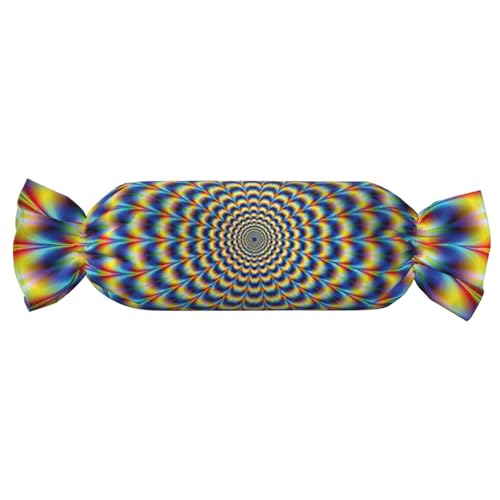 Spirale optische Täuschung, Gif-Druck, Bonbonform, vielseitig, bequem, Überwurfkissen, Zuhause, Schlafzimmer, Sofa, Yoga, Reisen Spirale optische Täuschung, Gif-Druck, Bonbonform, vielseitig, bequem, Überwurfkissen, Zuhause, Schlafzimmer, Sofa, Yoga, Reisen von PPHGUT