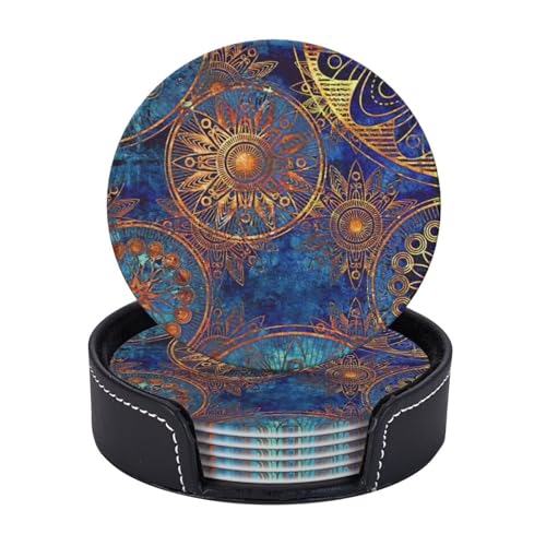 Sternenhimmel, Mandala-Druck, leicht, tragbar, Untersetzer, Couchtisch, Esszimmer, Büro, Restaurant, Dekoration, 6 Stück Sternenhimmel, Mandala-Druck, leicht, tragbar, Untersetzer, Couchtisch, Esszimmer, Büro, Restaurant, Dekoration, 6 Stück von PPHGUT