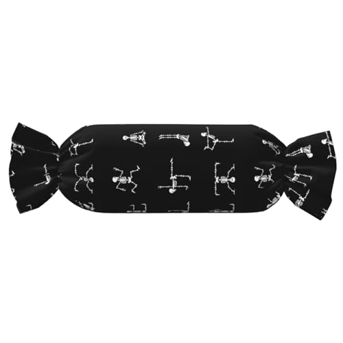Totenkopf-Yoga-Druck, Bonbonform, vielseitig, bequem, Überwurfkissen, Zuhause, Schlafzimmer, Sofa, Yoga, Reisen Totenkopf-Yoga-Druck, Bonbonform, vielseitig, bequem, Überwurfkissen, Zuhause, Schlafzimmer, Sofa, Yoga, Reisen von PPHGUT