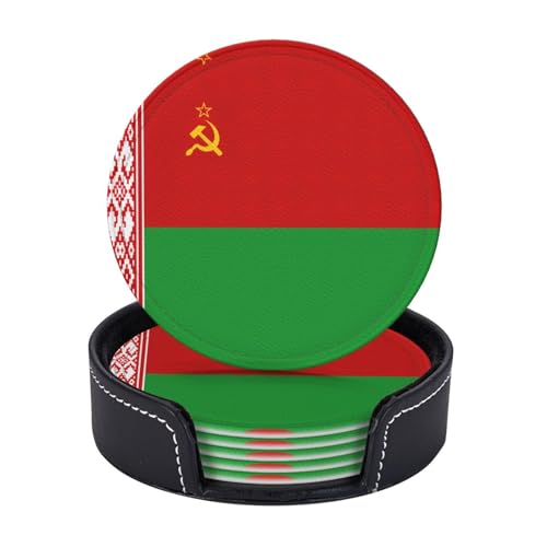 Untersetzer mit Flagge von Belarus, leicht, tragbar, für Couchtisch, Esszimmer, Büro, Restaurant, Dekoration, 6 Stück Untersetzer mit Flagge von Belarus, leicht, tragbar, für Couchtisch, Esszimmer, Büro, Restaurant, Dekoration, 6 Stück von PPHGUT