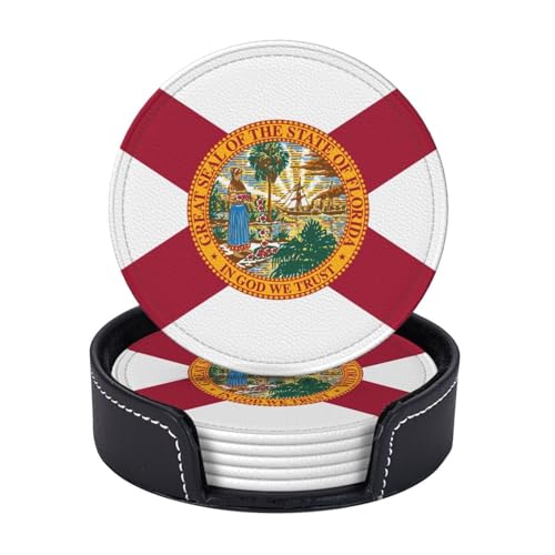 Untersetzer mit Florida-Motiv, leicht, tragbar, für Couchtisch, Esszimmer, Büro, Restaurant, Dekoration, 6 Stück Untersetzer mit Florida-Motiv, leicht, tragbar, für Couchtisch, Esszimmer, Büro, Restaurant, Dekoration, 6 Stück von PPHGUT