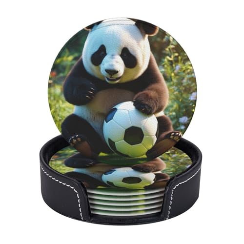 Untersetzer mit Panda-Druck, leicht, tragbar, für Couchtisch, Esszimmer, Büro, Restaurant, Dekoration, 6 Stück Untersetzer mit Panda-Druck, leicht, tragbar, für Couchtisch, Esszimmer, Büro, Restaurant, Dekoration, 6 Stück von PPHGUT