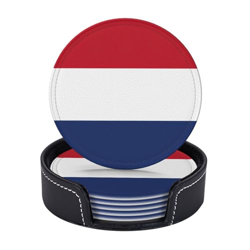 Untersetzer mit niederländischer Flagge, leicht, tragbar, für Couchtisch, Esszimmer, Büro, Restaurant, Dekoration, 6 Stück Untersetzer mit niederländischer Flagge, leicht, tragbar, für Couchtisch, Esszimmer, Büro, Restaurant, Dekoration, 6 Stück von PPHGUT